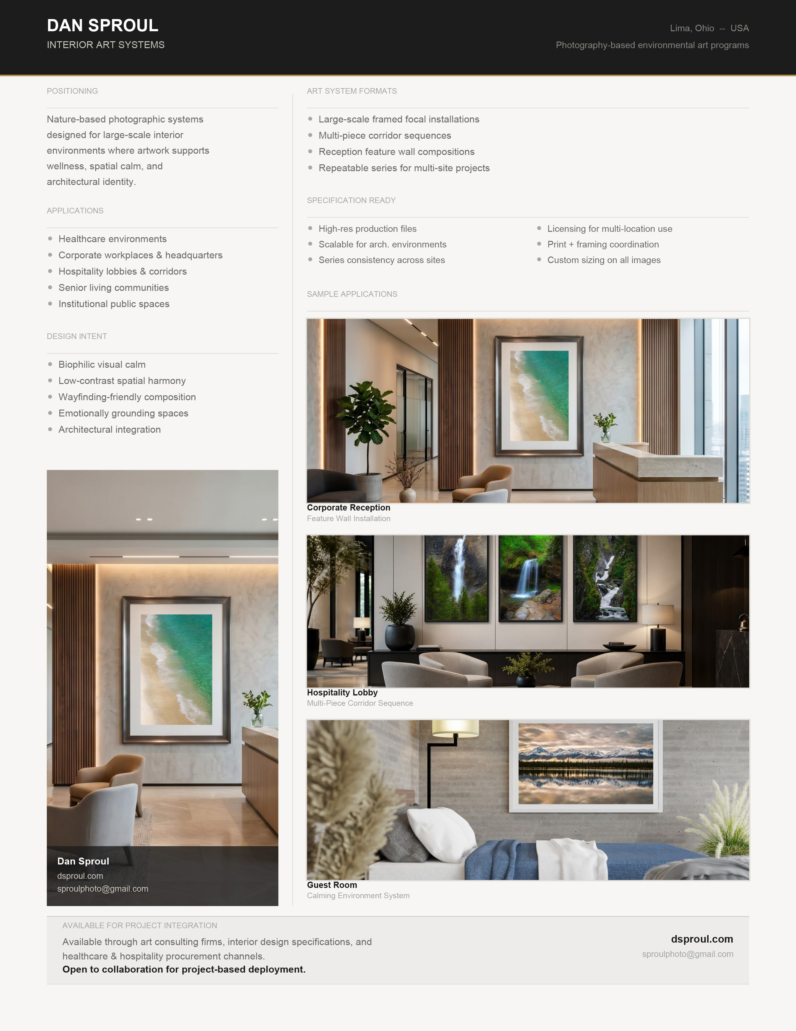 Hospitality spec sheet preview