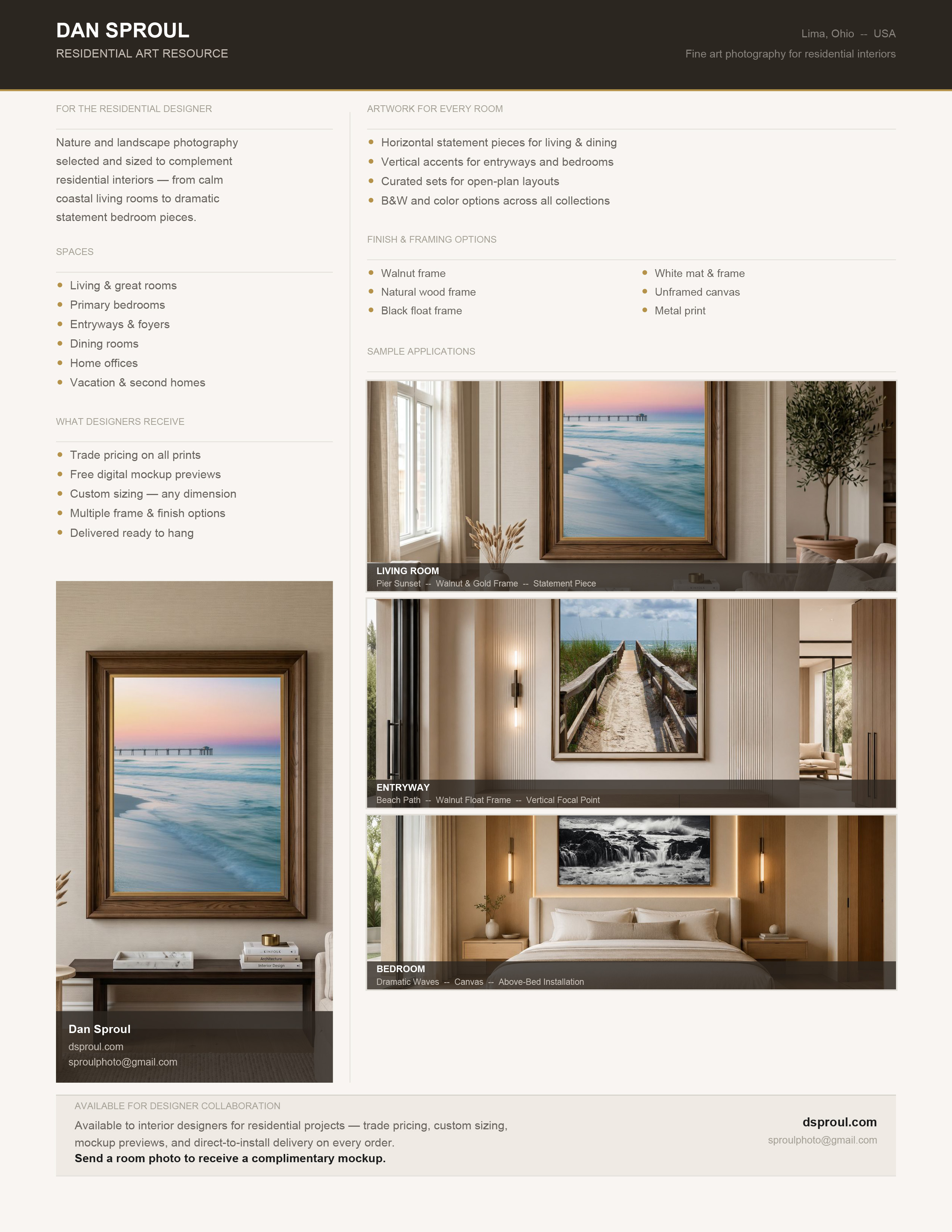 Residential spec sheet preview