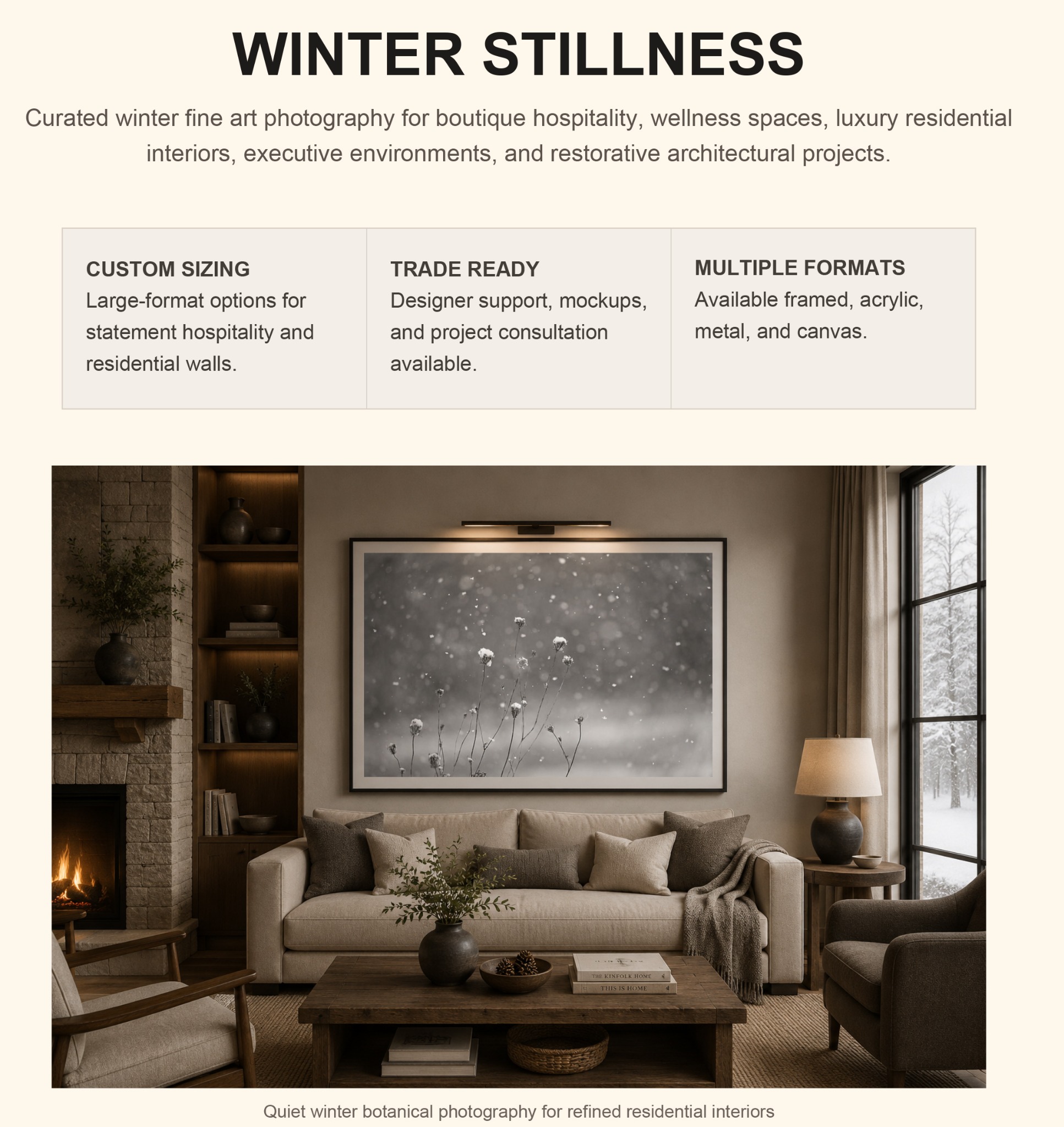 Winter Stillness Spec Sheet Preview