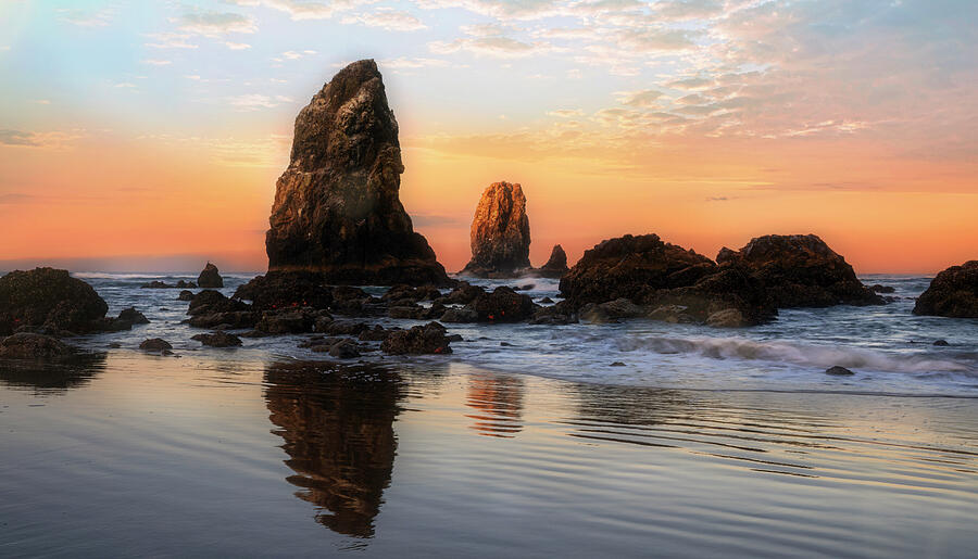 Cannon Beach at sunset