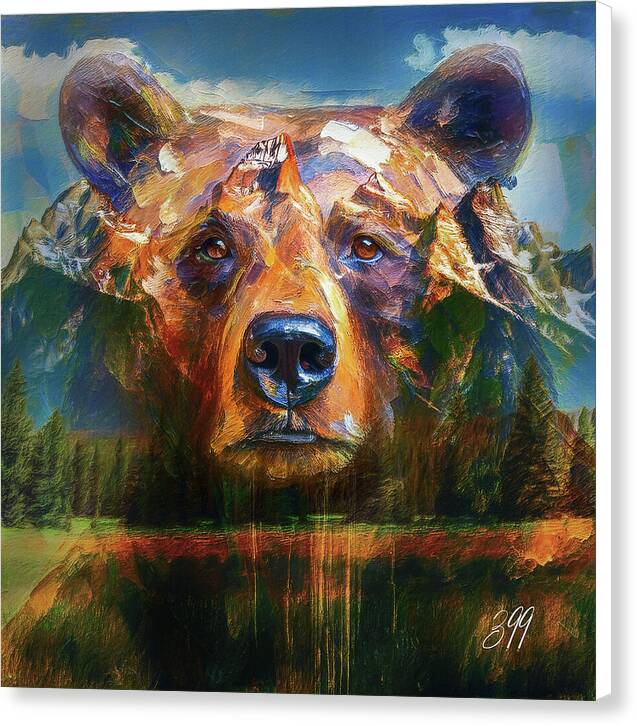 399 Grizzly Tribute Memorial - Canvas Print