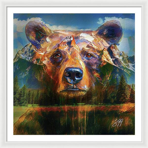 399 Grizzly Tribute Memorial - Framed Print