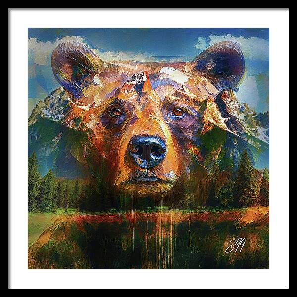 399 Grizzly Tribute Memorial - Framed Print