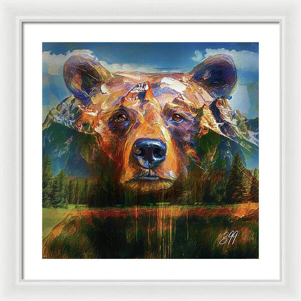 399 Grizzly Tribute Memorial - Framed Print