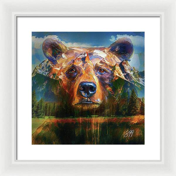 399 Grizzly Tribute Memorial - Framed Print