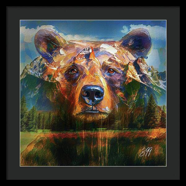 399 Grizzly Tribute Memorial - Framed Print