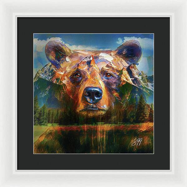 399 Grizzly Tribute Memorial - Framed Print