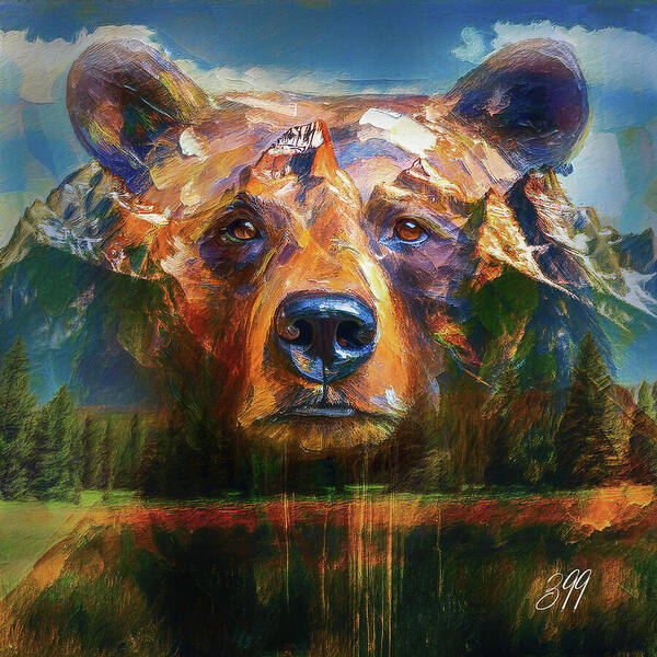 399 Grizzly Tribute Memorial - Art Print