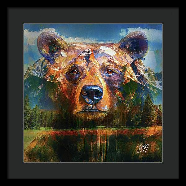 399 Grizzly Tribute Memorial - Framed Print