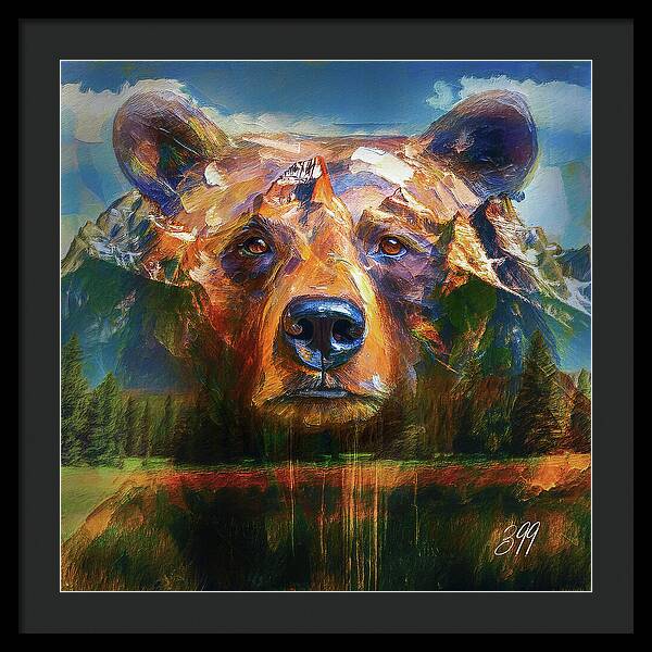 399 Grizzly Tribute Memorial - Framed Print