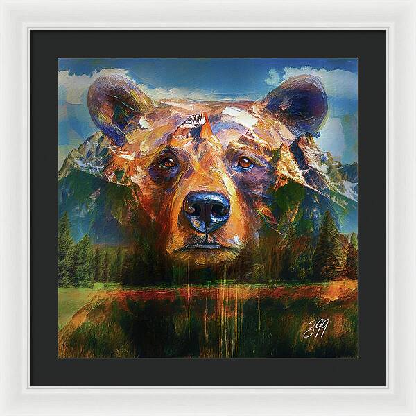 399 Grizzly Tribute Memorial - Framed Print