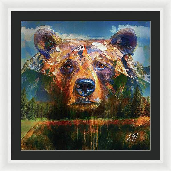 399 Grizzly Tribute Memorial - Framed Print