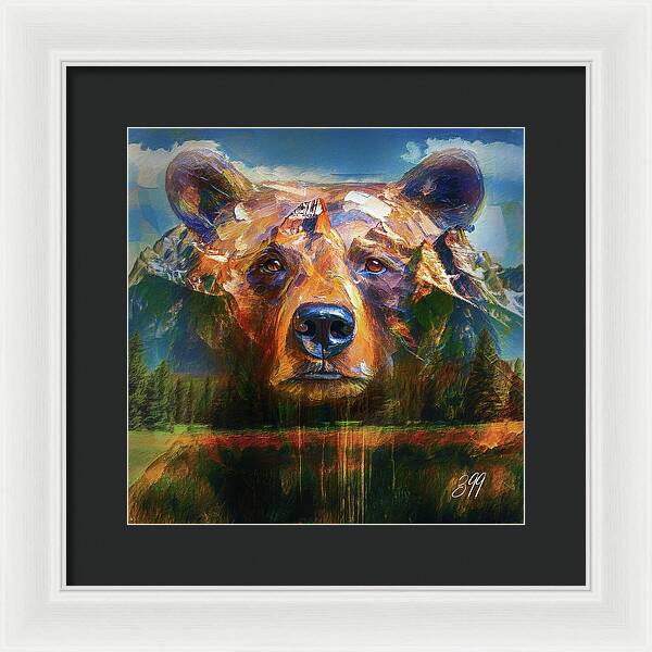 399 Grizzly Tribute Memorial - Framed Print