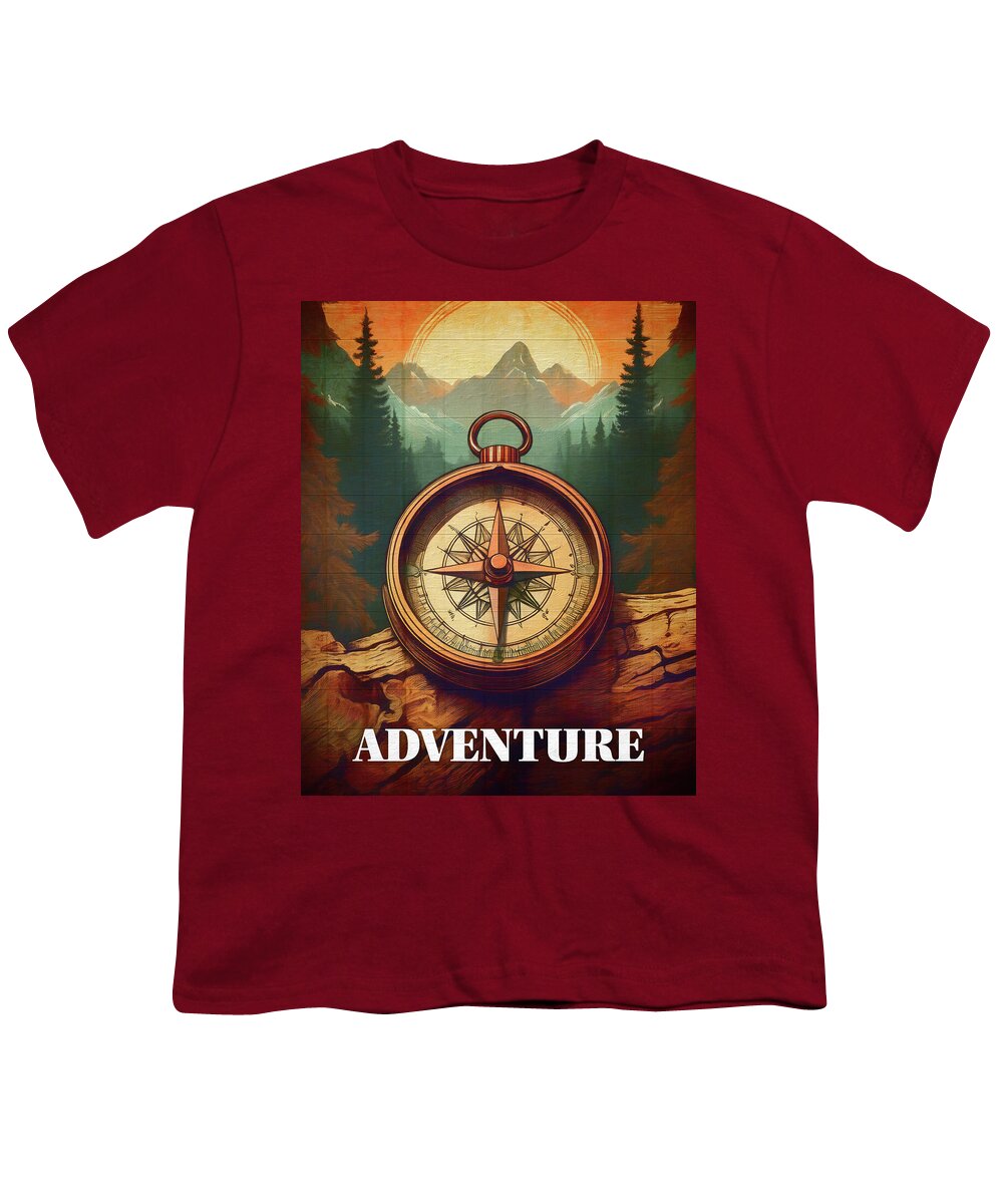 Adventure Compass Rustic - Youth T-Shirt