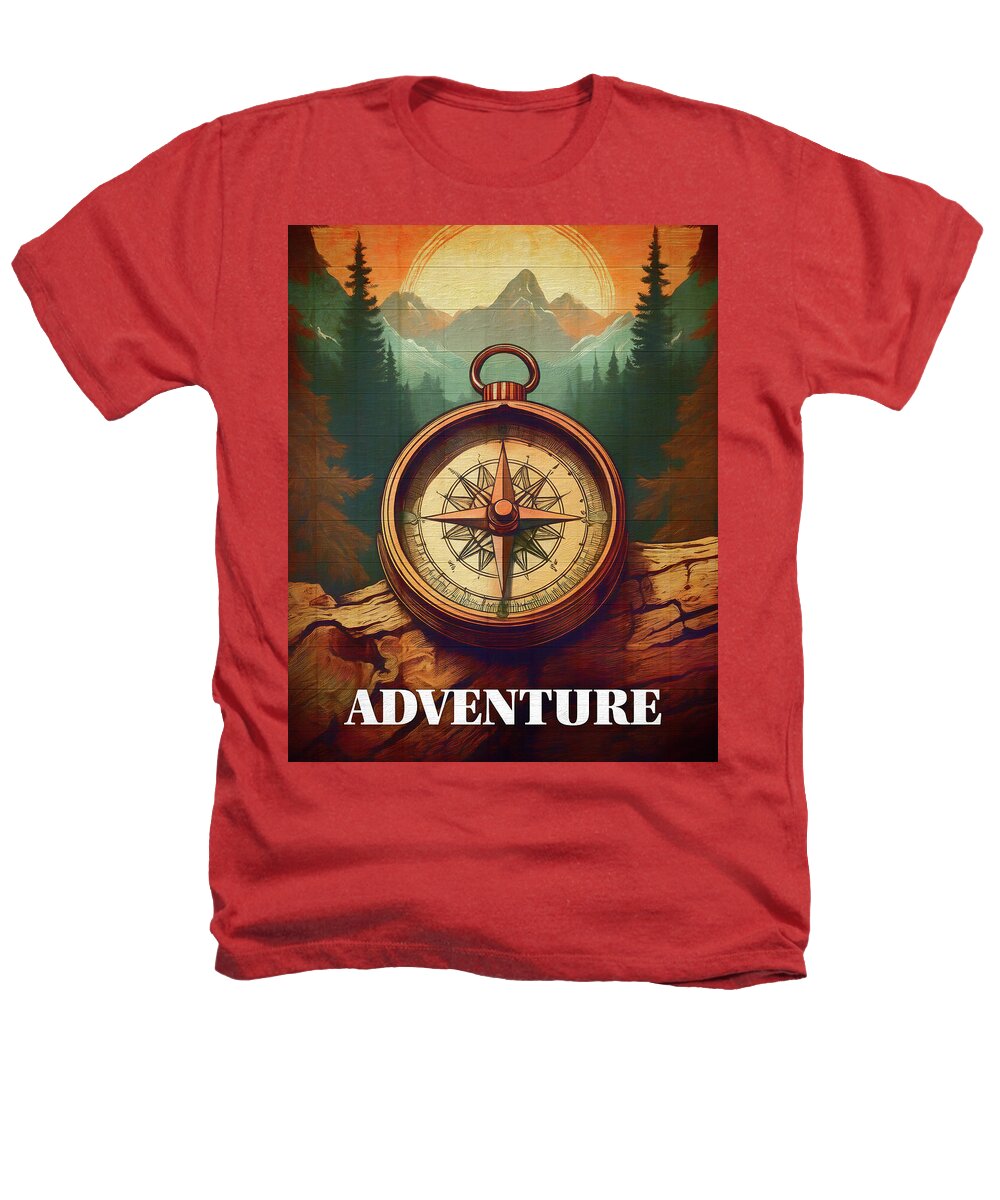 Adventure Compass Rustic - Heathers T-Shirt