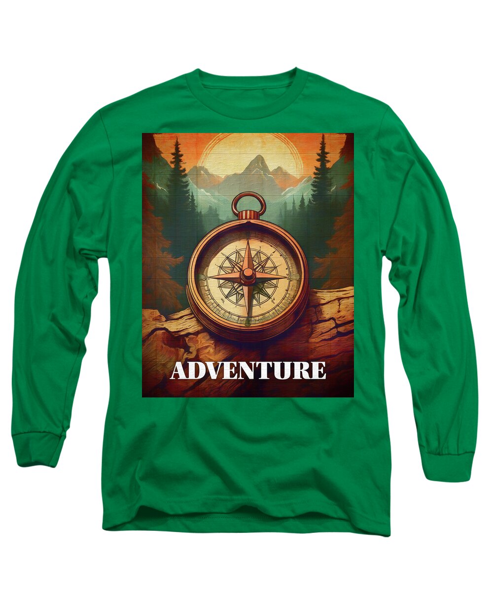 Adventure Compass Rustic - Long Sleeve T-Shirt