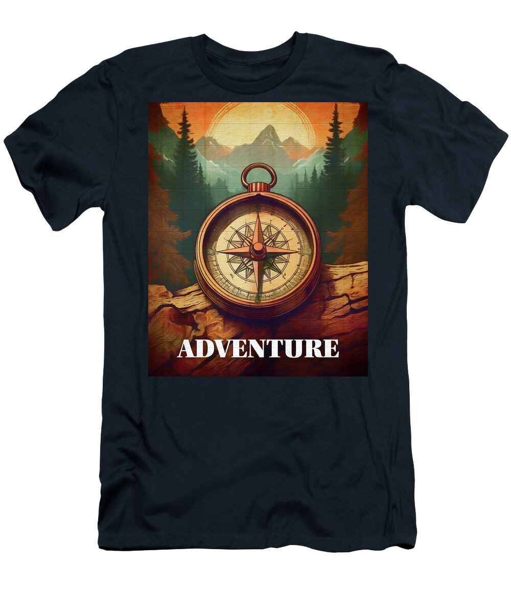 Adventure Compass Rustic - T-Shirt