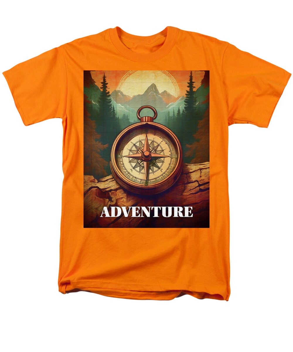 Adventure Compass Rustic - Men's T-Shirt  (Regular Fit)