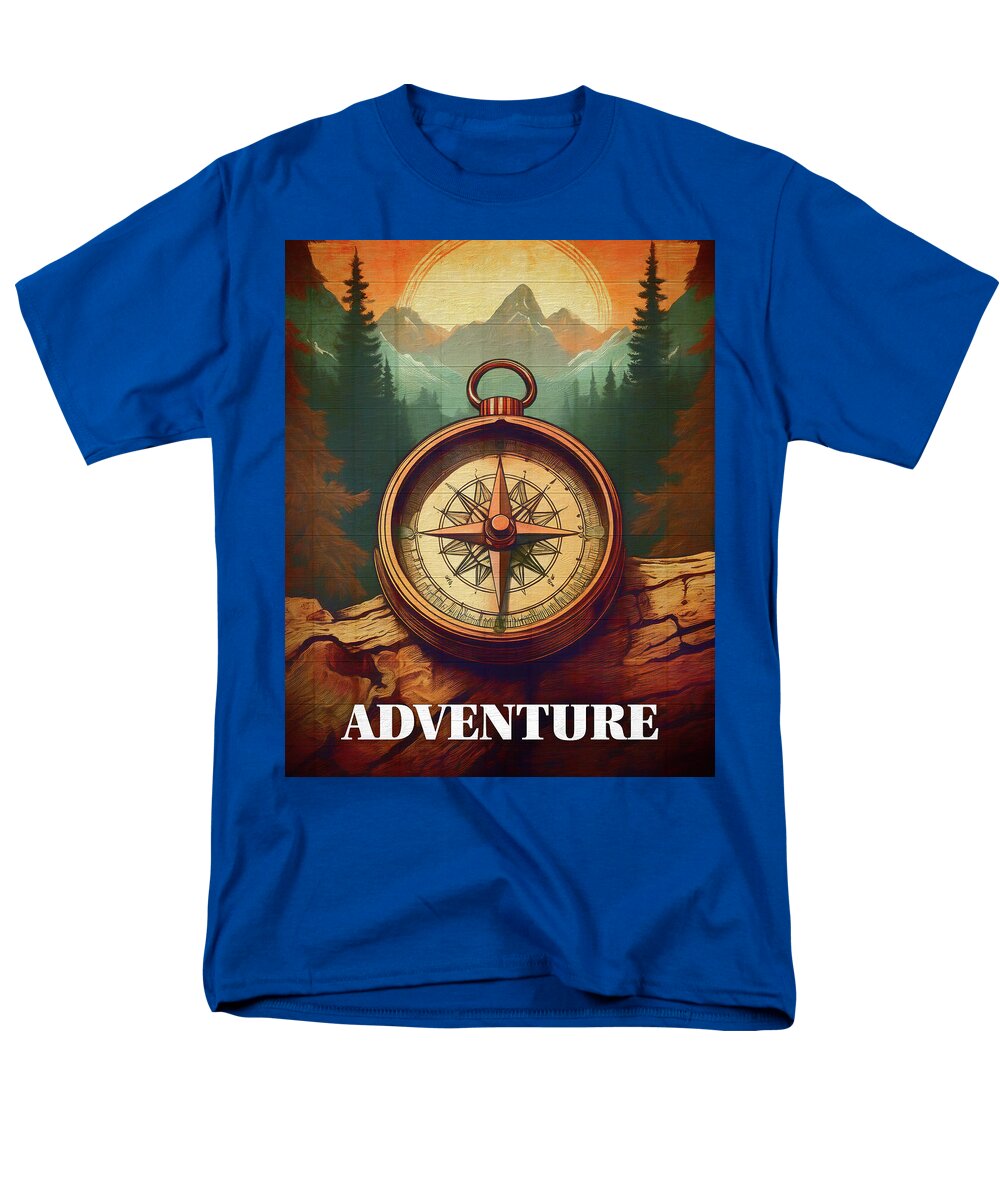 Adventure Compass Rustic - Men's T-Shirt  (Regular Fit)