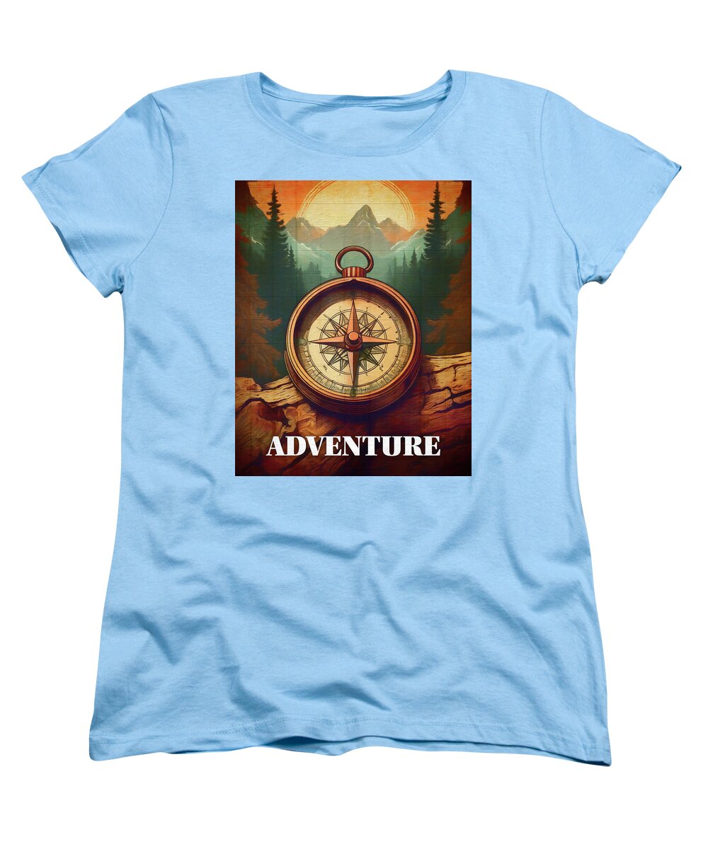 Adventure Compass Rustic - Women's T-Shirt (Standard Fit)