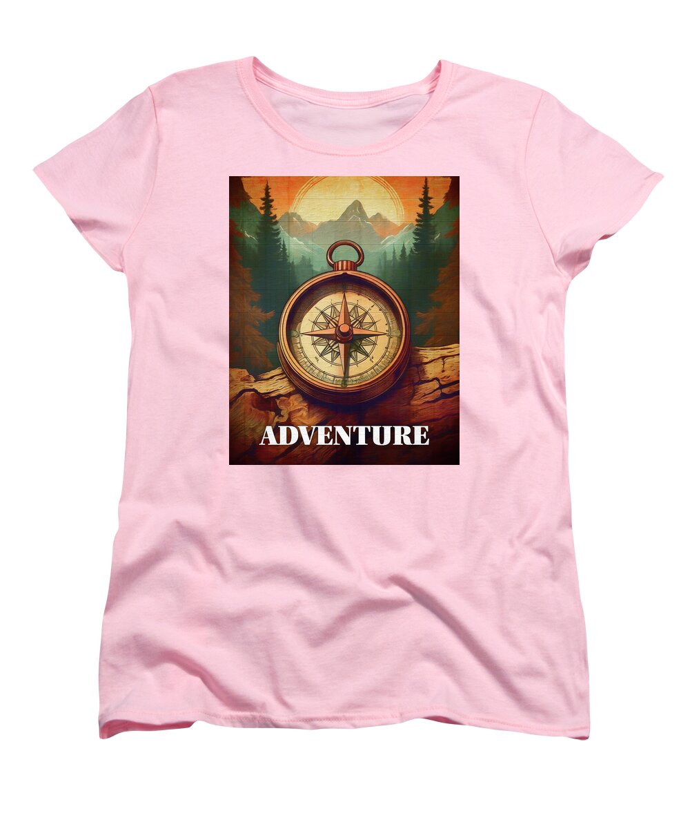 Adventure Compass Rustic - Women's T-Shirt (Standard Fit)