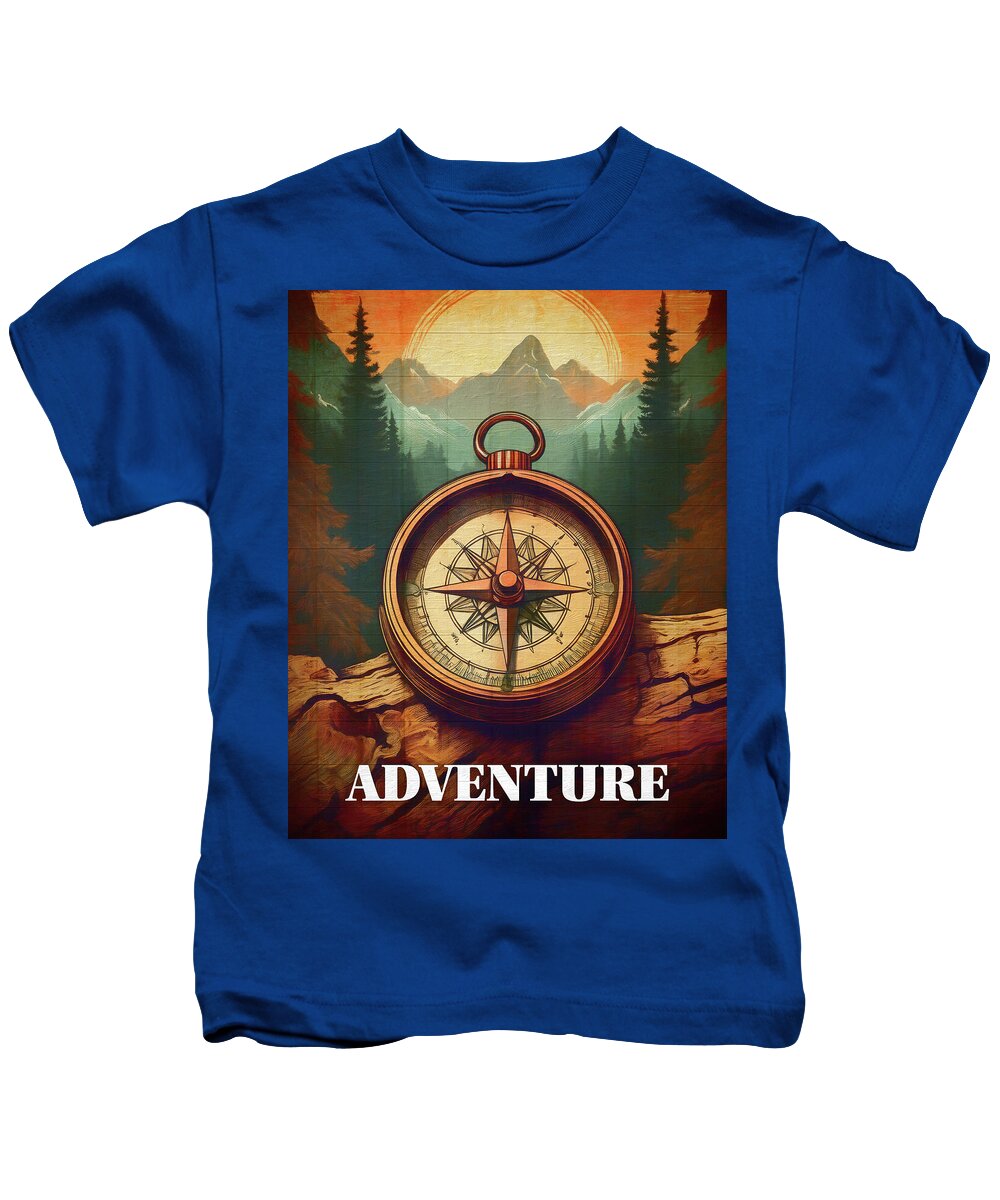 Adventure Compass Rustic - Kids T-Shirt