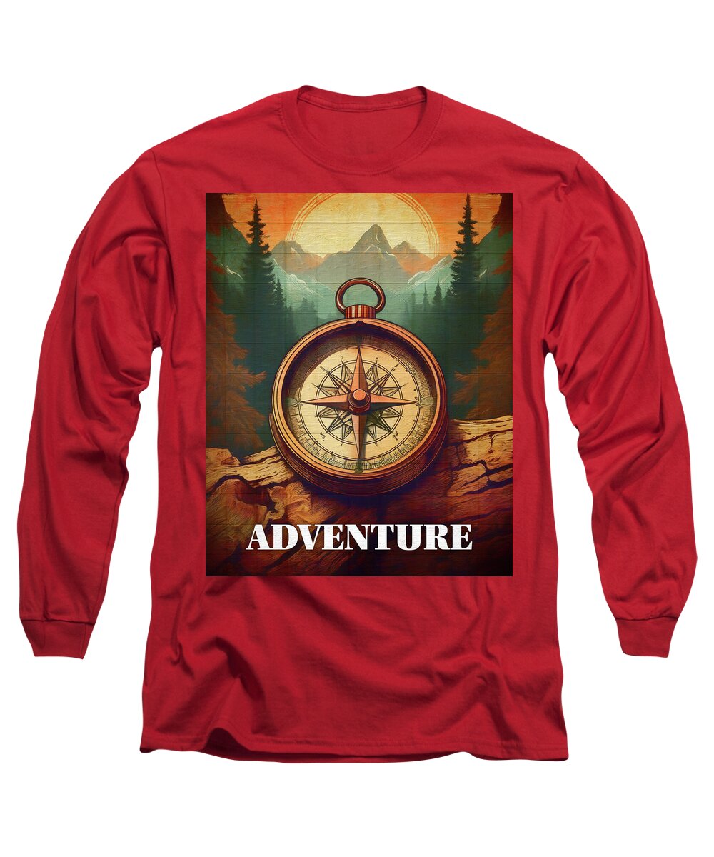 Adventure Compass Rustic - Long Sleeve T-Shirt