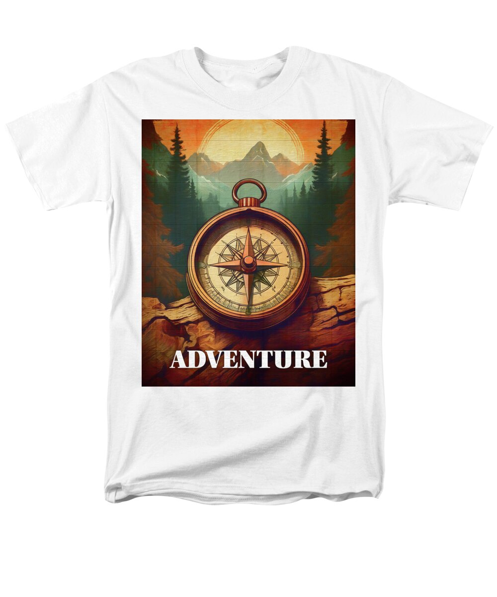 Adventure Compass Rustic - Men's T-Shirt  (Regular Fit)