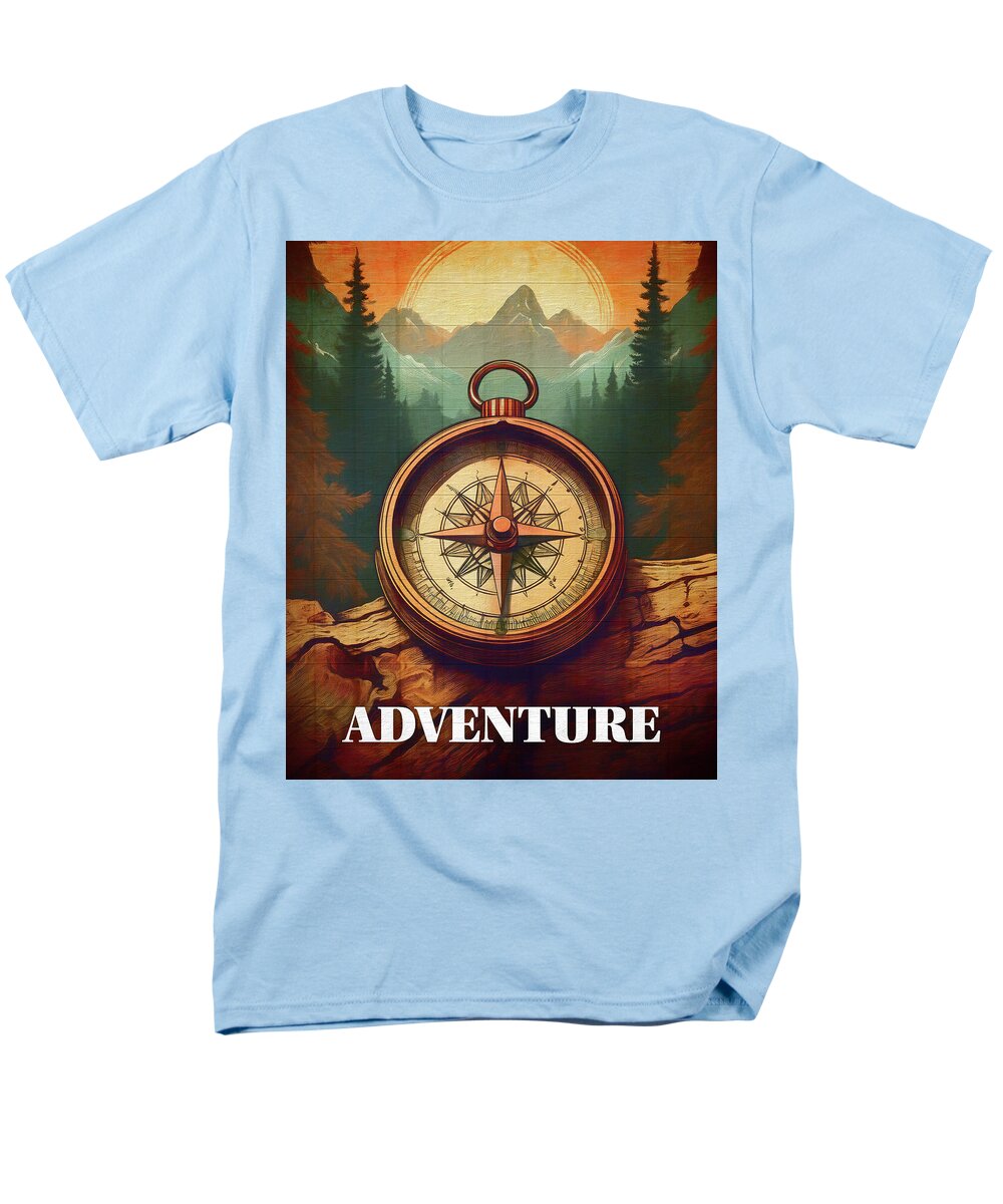 Adventure Compass Rustic - Men's T-Shirt  (Regular Fit)