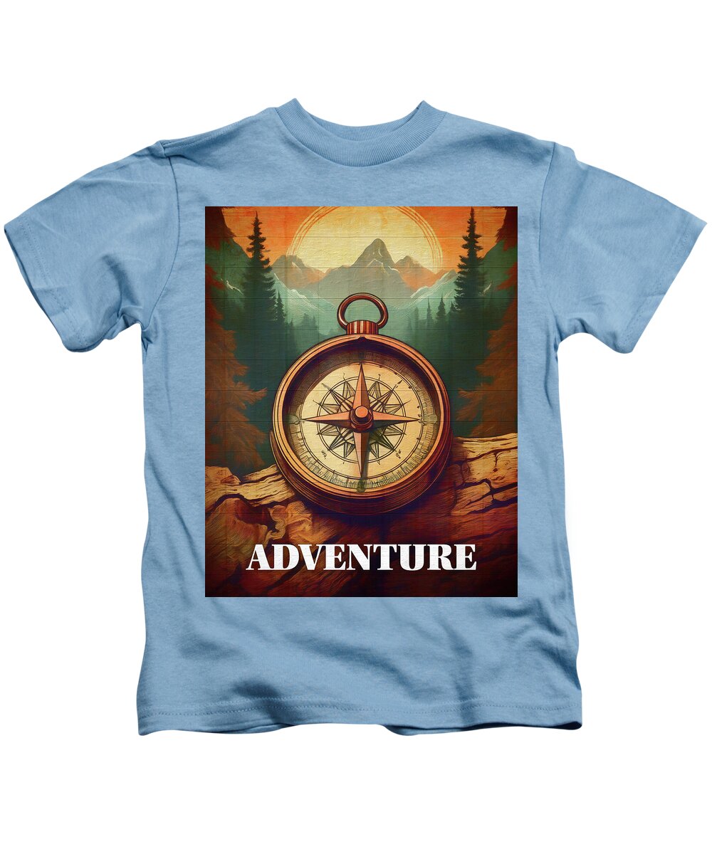 Adventure Compass Rustic - Kids T-Shirt