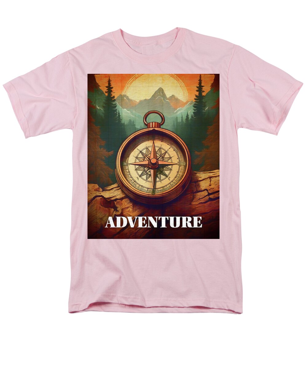 Adventure Compass Rustic - Men's T-Shirt  (Regular Fit)