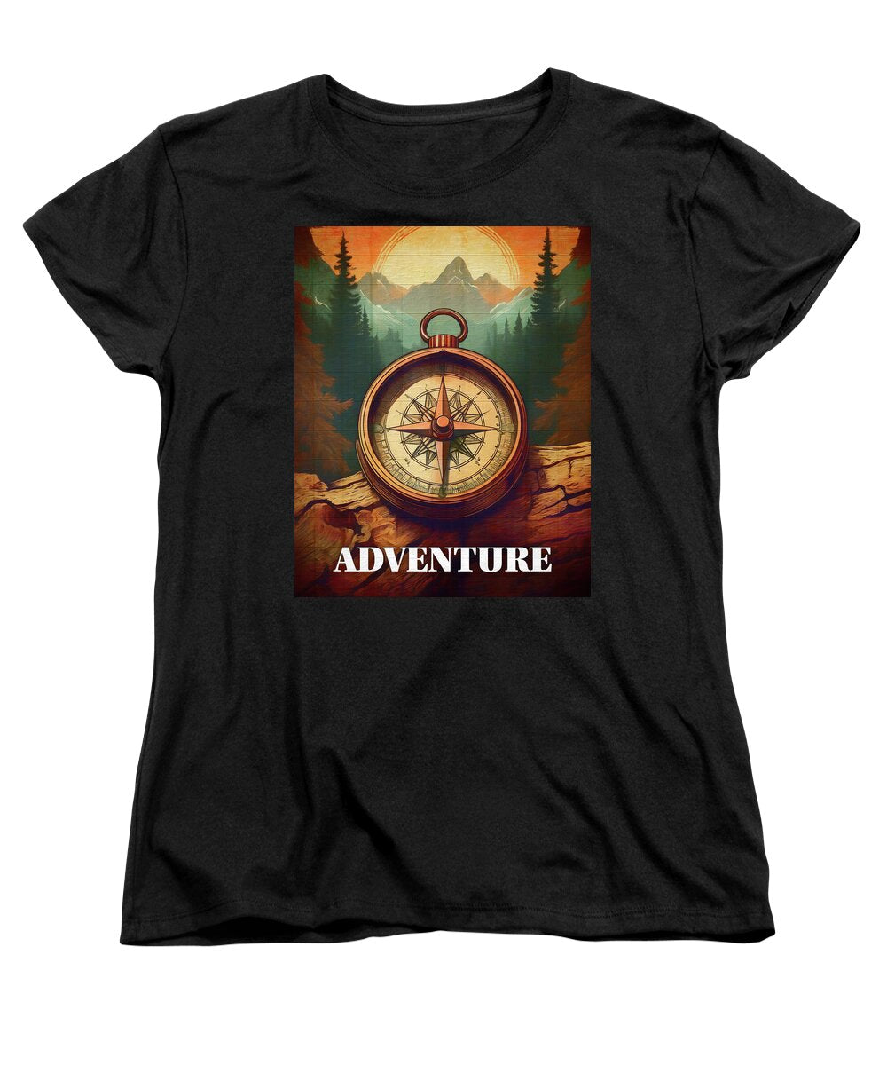 Adventure Compass Rustic - Women's T-Shirt (Standard Fit)