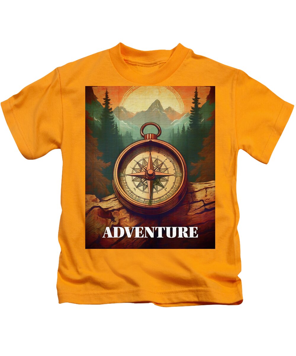 Adventure Compass Rustic - Kids T-Shirt