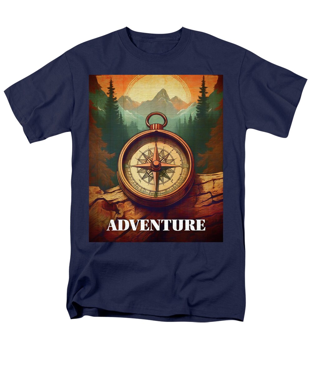 Adventure Compass Rustic - Men's T-Shirt  (Regular Fit)