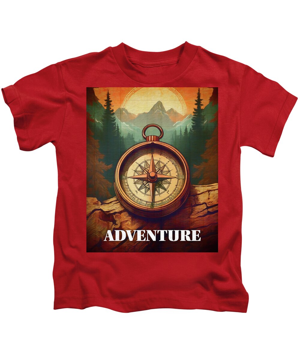 Adventure Compass Rustic - Kids T-Shirt