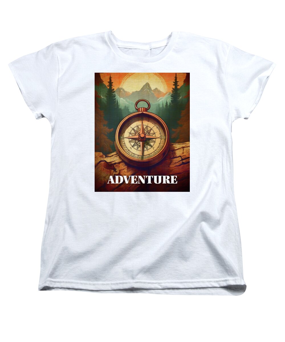 Adventure Compass Rustic - Women's T-Shirt (Standard Fit)