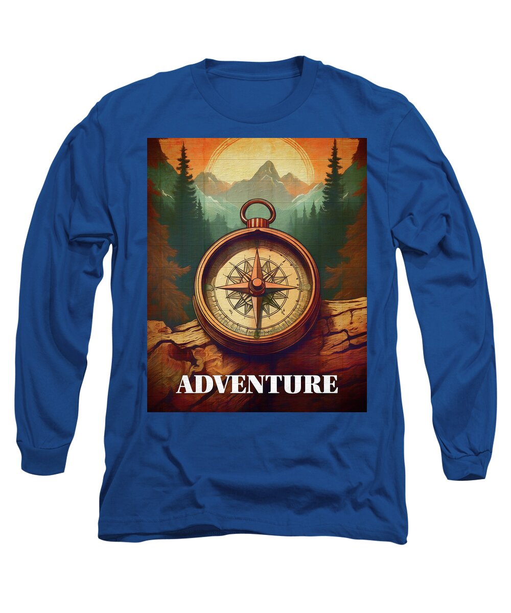 Adventure Compass Rustic - Long Sleeve T-Shirt