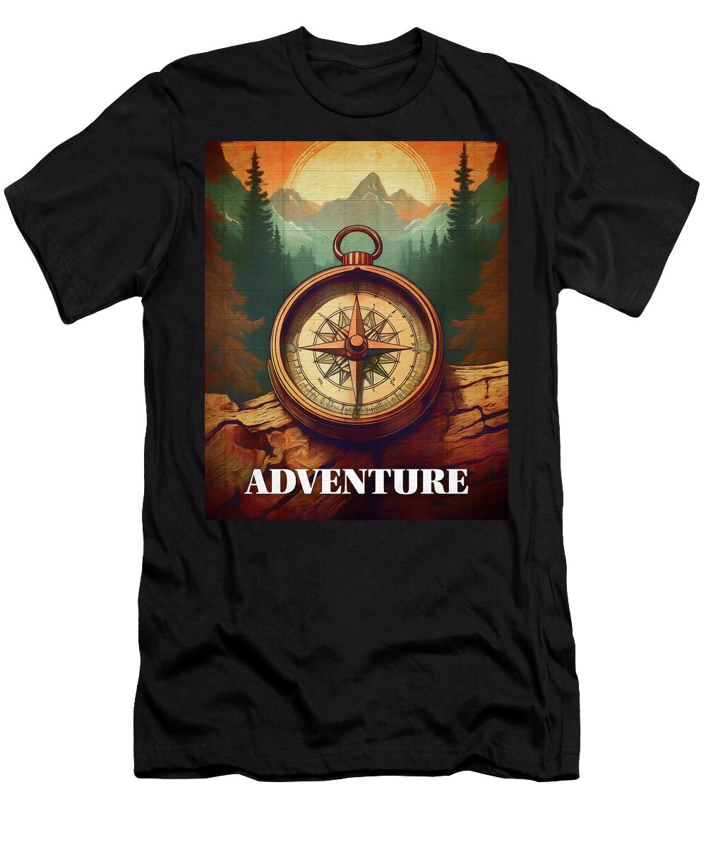 Adventure Compass Rustic - T-Shirt