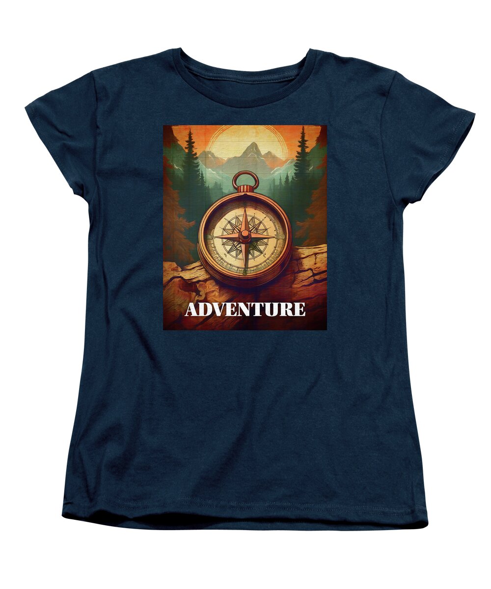 Adventure Compass Rustic - Women's T-Shirt (Standard Fit)