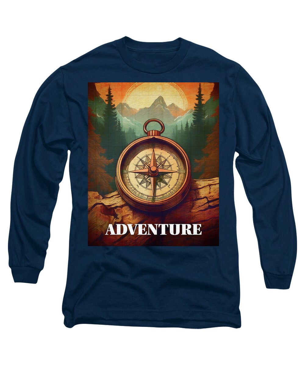 Adventure Compass Rustic - Long Sleeve T-Shirt