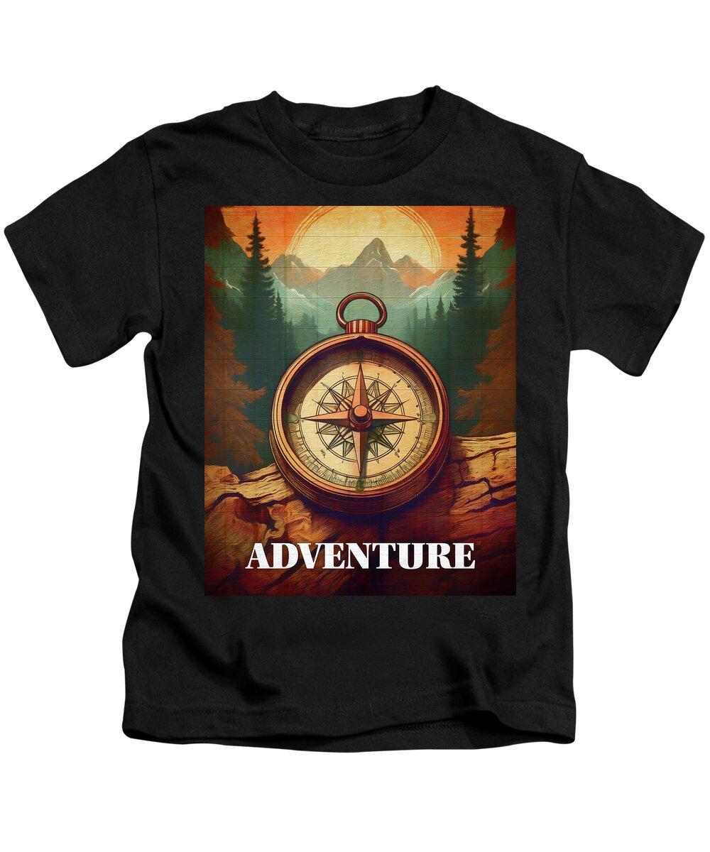 Adventure Compass Rustic - Kids T-Shirt