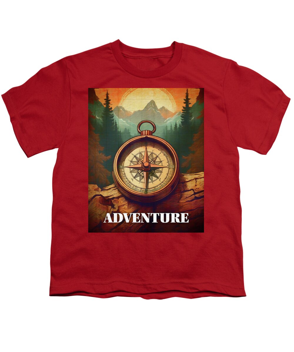 Adventure Compass Rustic - Youth T-Shirt