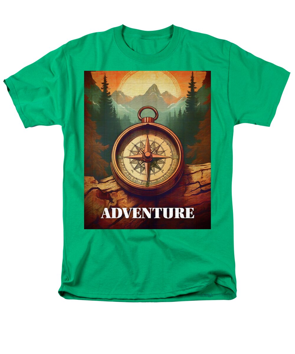 Adventure Compass Rustic - Men's T-Shirt  (Regular Fit)