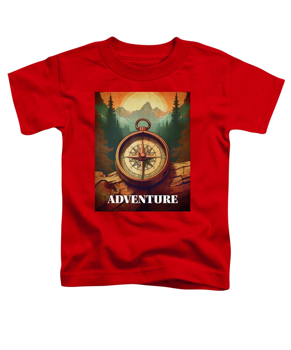 Adventure Compass Rustic - Toddler T-Shirt