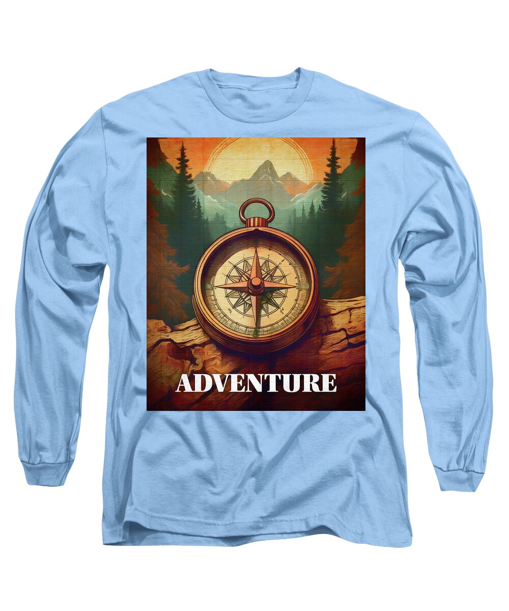 Adventure Compass Rustic - Long Sleeve T-Shirt