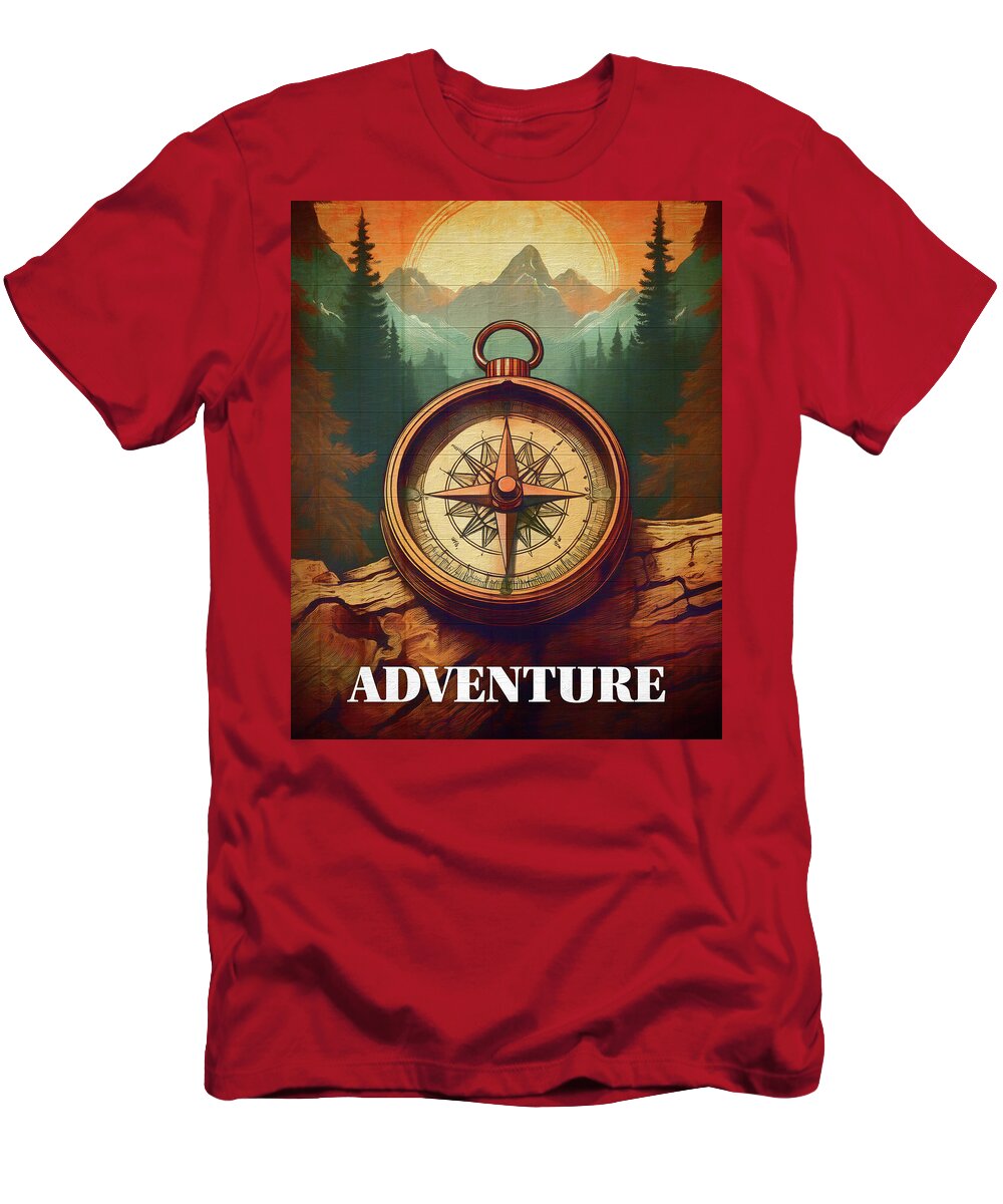 Adventure Compass Rustic - T-Shirt