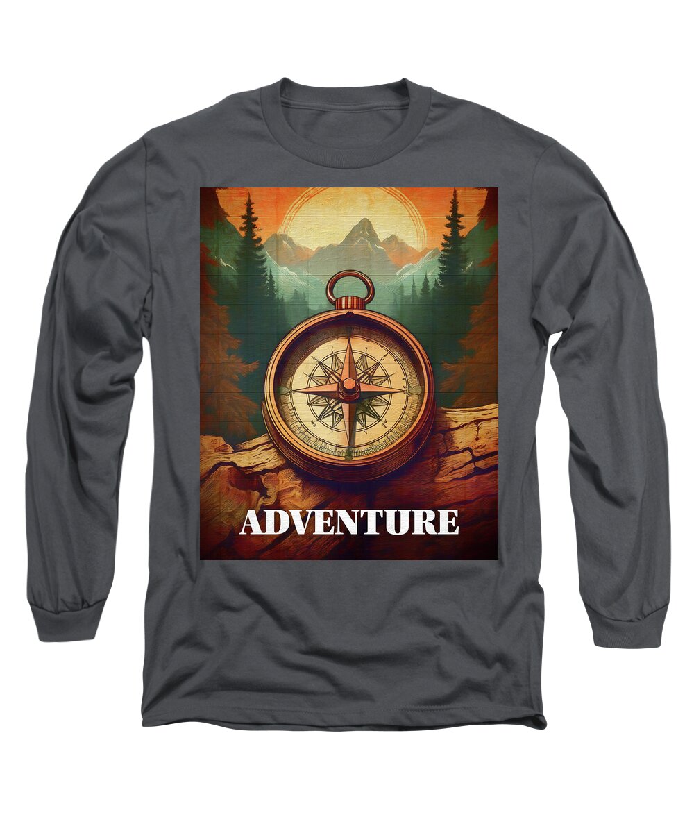 Adventure Compass Rustic - Long Sleeve T-Shirt