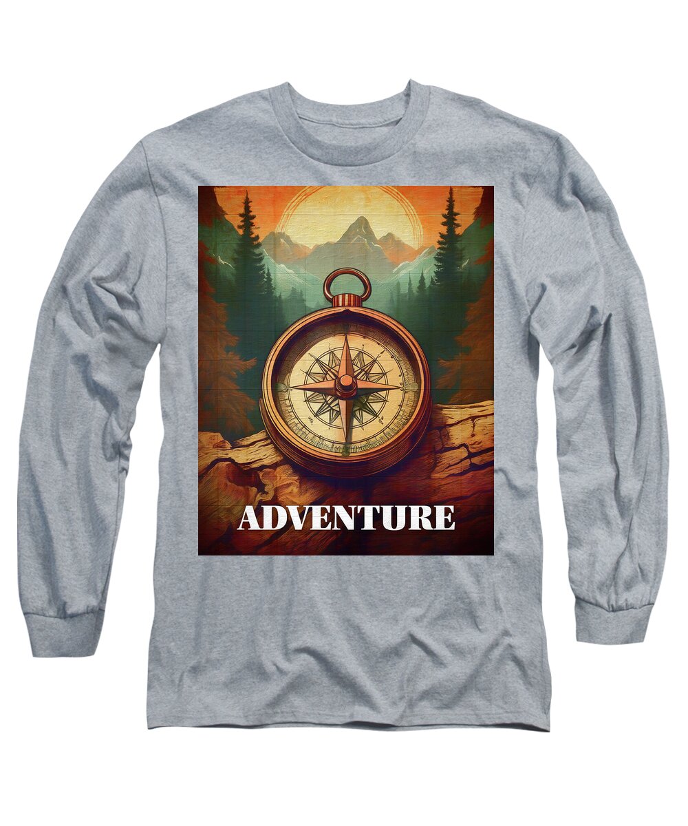 Adventure Compass Rustic - Long Sleeve T-Shirt