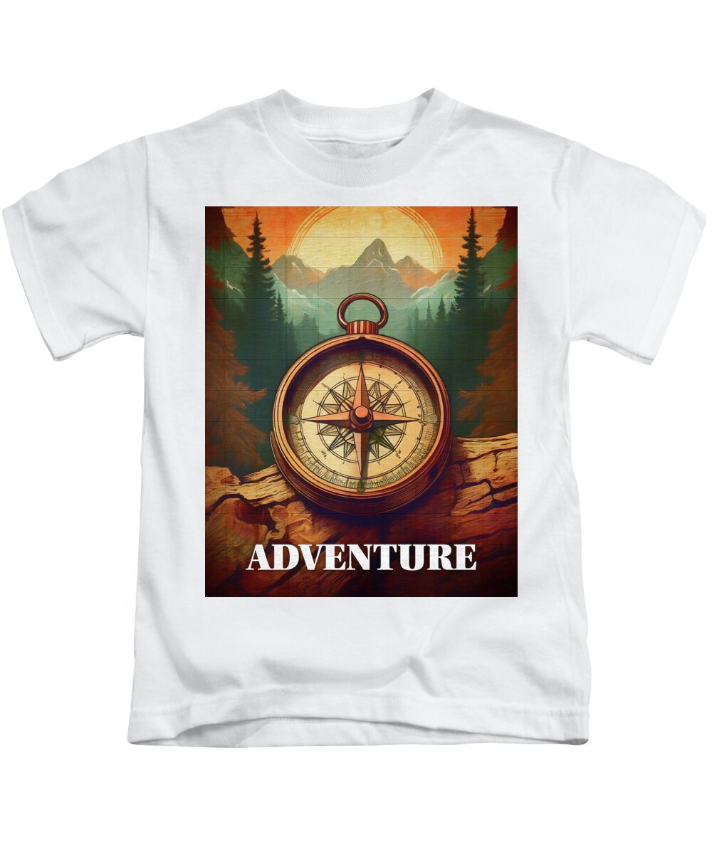 Adventure Compass Rustic - Kids T-Shirt