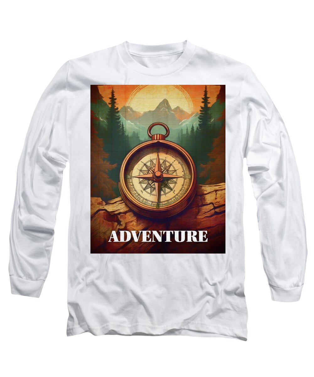 Adventure Compass Rustic - Long Sleeve T-Shirt